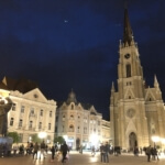 ノヴィ・サドの教会と広場