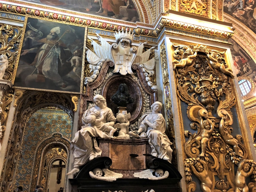 マルタ、聖ヨハネ大聖堂の彫刻